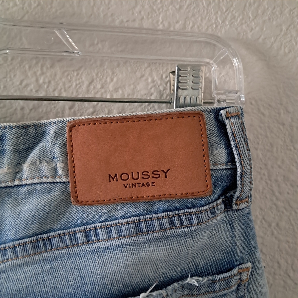 Moussy Vintage Hillrose Ankle Crop Jeans. Blue Size 29 Made In Japan Light Wash - Picture 7 of 10